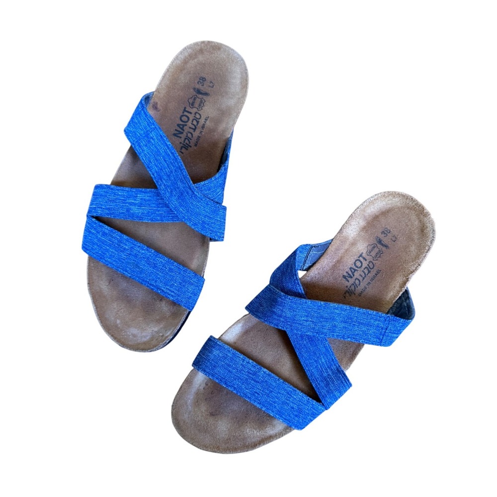 Naot Women's Naomi Slide Blue Melange‎ Sandals